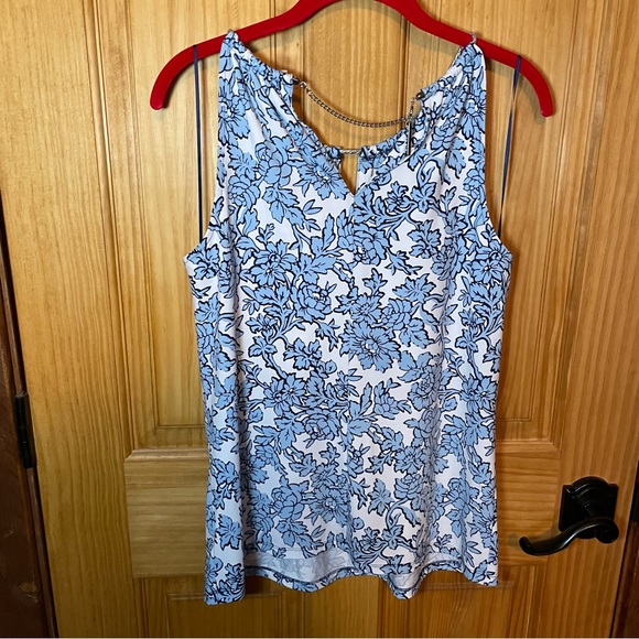 Michael Kors Floral Chain and Rope detail Halter top - Picture 2 of 6